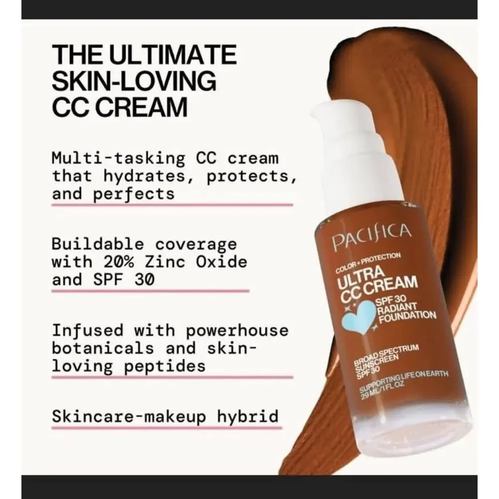 NEW Pacifica: Ultra CC Cream Radiant Foundation with SPF 17 - Cool/Deep
